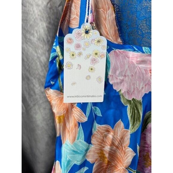 NWT In Bloom by Jonquil Brief Encounter Floral Pajamas Lace Trim Size XS - Picture 4 of 7